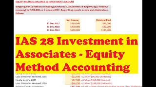 IAS 28 Investment in Associates  Equity Method Accounting [upl. by Carlin]