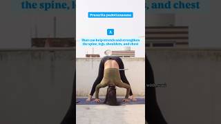 Prasarita padottanasana Do 23 min  yoga yogagirl yogapractice youtubeshorts shorts yogi [upl. by Pironi]