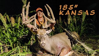 FULL VELVET GIANT First Time Hunting w a Muzzleloader in Kansas… [upl. by Svensen]