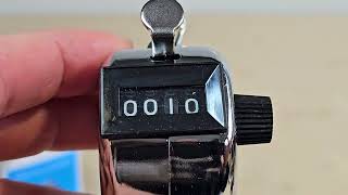 4 Digit Number Mini Hand Held Tally Counter [upl. by Eisned]