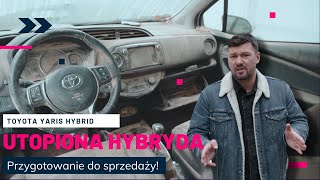 JAK STRACIĆ 50 TYS ZŁ  UTOPIONA HYBRYDA TOYOTA YARIS PO POWODZI [upl. by Ahsenit362]