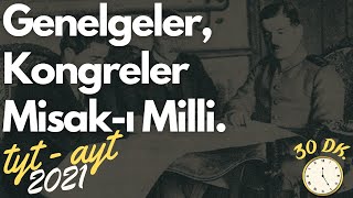 26 Genelgeler ve Kongreler  Misaki Milli  Milli Mücadele  AYT Tarih TYT Tarih 2023 [upl. by Brooke]