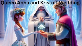 Anna and Kristoff Wedding A Fairy Tale of Love and Romance Frozen Animated Cartoon Story for Kids [upl. by Eirrod238]