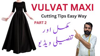 VELVET MAXI part 2  VELVET MAXI Cutting Tips Easy Way [upl. by Tiphane]