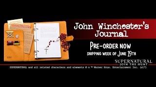 Officially Licensed Supernatural John Winchesters Journal [upl. by Ellenahs]