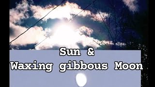 Sun🌝 amp waxing gibbous moon🌒 Gen1351419📖 Biblical TIME DOGODSWORKDAILY BREATH of life [upl. by Garnette]