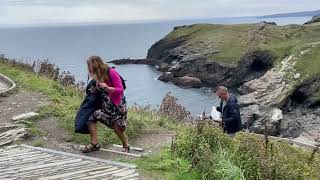 Tintagel Castle amp Merlins Cave [upl. by Latsyrcal]