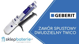 Zawór spustowy dwudzielny TWICO GEBERIT 240501001  SklepBateriepl [upl. by Arit]