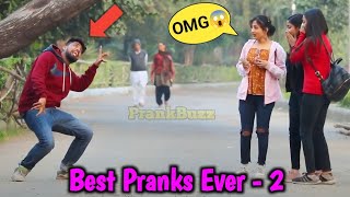 Best Pranks Ever Part2😳😱 Top Pranks in the world PrankBuzz [upl. by Nnaytsirk]