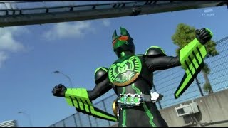 Kamen Rider OOO Gatakiriba First Henshin And Battle [upl. by Nodnyl]