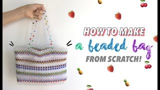 How To Make A Beaded Bag From Scratch Includes Free Pattern  Fashion Wanderer [upl. by Alel]