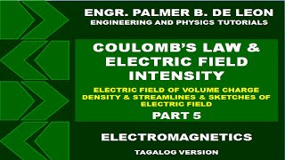 ELECTRIC FIELD INTENSITY OF VOLUME CHARGE DENSITY STREAMLINES amp SKETCHES  ELECTROMAGNETICS TAGALOG [upl. by Naimaj229]