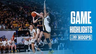 Iowa vs Michigan  Highlights  Big Ten Womens Basketball  March 9 2024 [upl. by Cale]