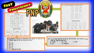 Examen TEST PSICOMETRICO y PSICOTECNICO Policia Nacional EO ETS [upl. by Klepac]