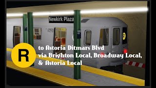 MTAoR  R Train Via Brighton  Newkirk Plaza [upl. by Anoy860]