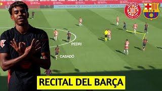 ANÁLISIS TÁCTICO BARÇA 41 GIRONA LA LIGA  FLICK LE GANA LA PARTIDA A MÍCHEL [upl. by Pelagias]