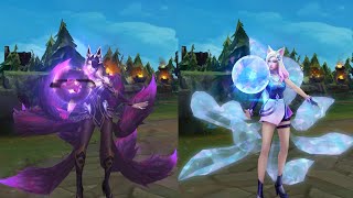 COVEN Ahri vs KDA all out Skin MODEL comparison [upl. by Oys388]