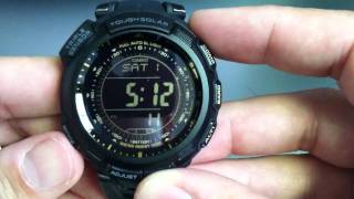 Casio Protrek PRG110Y1VDR Blackout Watch [upl. by Salbu373]