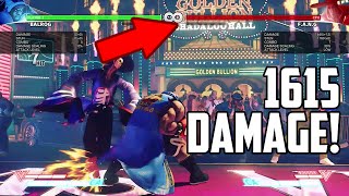 1615 DAMAGE Hardest Hitting Combo in SFV [upl. by Josee204]