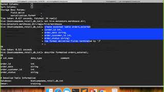 Hive DDL and DML  Hive External Tables [upl. by Ahsinrad645]