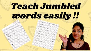 Jumbled wordsRearrange the letters to make a meaningful word आसानी से पढ़ाएं  mummytuber [upl. by Ringsmuth942]