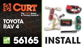 Trailer Wiring Install CURT 56165 TConnector on a 2011 Toyota RAV4 [upl. by Yleve681]