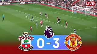 Southampton vs Manchester United  De Ligt Rashford Garnacho  Premier League 202425 Full Match [upl. by Aymahs841]