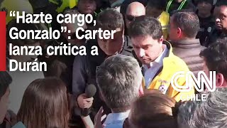 Incendio en La Florida Tenso cruce entre alcalde Carter y delegado Durán [upl. by Anaahs]