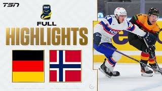 Germany vs Norway FULL HIGHLIGHTS  2024 World Junior Championship Relegation [upl. by Ken485]