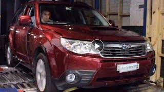 2010 Subaru Forester Turbo Automatic Custom Dyno Tune with a Turbo Back to rear muffler Exhaust [upl. by Niattirb663]