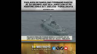 Paglagda sa Archipelagic Sea Lanes Law at PH Maritime Zones Act useless  PAMALAKAYA  Bombo Radyo [upl. by Eartha485]