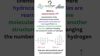 What is Isomerization  Can you tell a practical use of isomerization reaction [upl. by Anav]