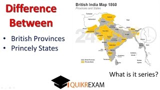 What is the Difference Between Province and states in British India  Quikr Exam [upl. by Macomber]