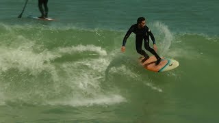 Surfing  Yport Normandy 1718  04 18 [upl. by Hayott733]