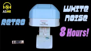 🔊White Noise Therapy  1970s Bonnet HAIR DRYER 8 Hours ASMR  Relax🌎 Sleep 💤 Concentrate💡 [upl. by Alejandra]