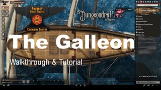 Galleon Map Tutorial for Foundry VTT  Baileywiki Maps Module  Made with Dungeondraft [upl. by Rawlinson]