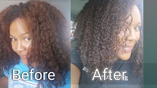 How to tone brassy Brown hair  DIY toner for brassy brown hair with manic panic [upl. by Adian436]