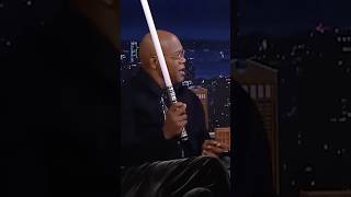 Sam Jackson amp Jimmy Fallon Has A Lightsaber Fight [upl. by Bisset]