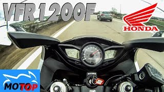 Honda VFR1200F  TOPSPEED on Autobahn [upl. by Yssak]