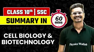 Cell Biology amp Biotechnology  Biology Summary  Class 10  Maharashtra SSC [upl. by Ogren]