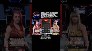 UFC Vegas 100 Gillian Robertson Luana Pinheiro SW Fight Prediction amp Simulation Recap 👊🎮 shorts [upl. by Resaec]