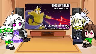 Undertale react to « Bergentrückung»Реакция Undertale на «песню Азгора» GachaClubRusEng900 [upl. by Mccully]