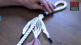 Eye Splice  AB Marlinespike Seamanship Practical Demonstration [upl. by Strauss426]