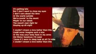 John Michael Montgomery  I Couldnt Dream   lyrics 1998 [upl. by Linea342]