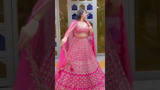 beautiful pink💝 lahngalengha wedding fashion suitdress designshortsviralvideotrendingpagal [upl. by Finegan]