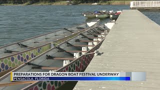 Volunteers prepare for annual Pensacola Dragon Boat Festival [upl. by Anzovin]