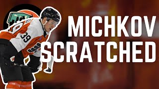 Matvei Michkov scratched by John Tortorella for Flyers vs Lightning [upl. by Herzen]