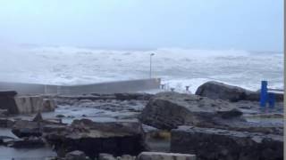 Storm surge Doolin Co Clare Ireland Jan 2014 [upl. by Odranreb162]