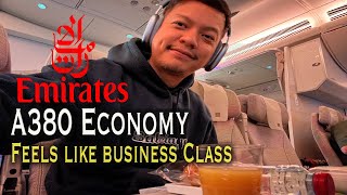 This is EMIRATES inflight service now  Dubai to Melbourne Economy A380 [upl. by Ileane]