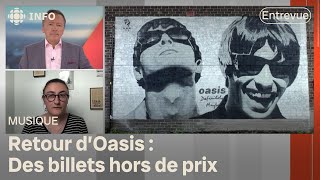 Des billets hors de prix pour Oasis qui se reforme le temps d’une tournée  Dabord linfo [upl. by Laitselec]